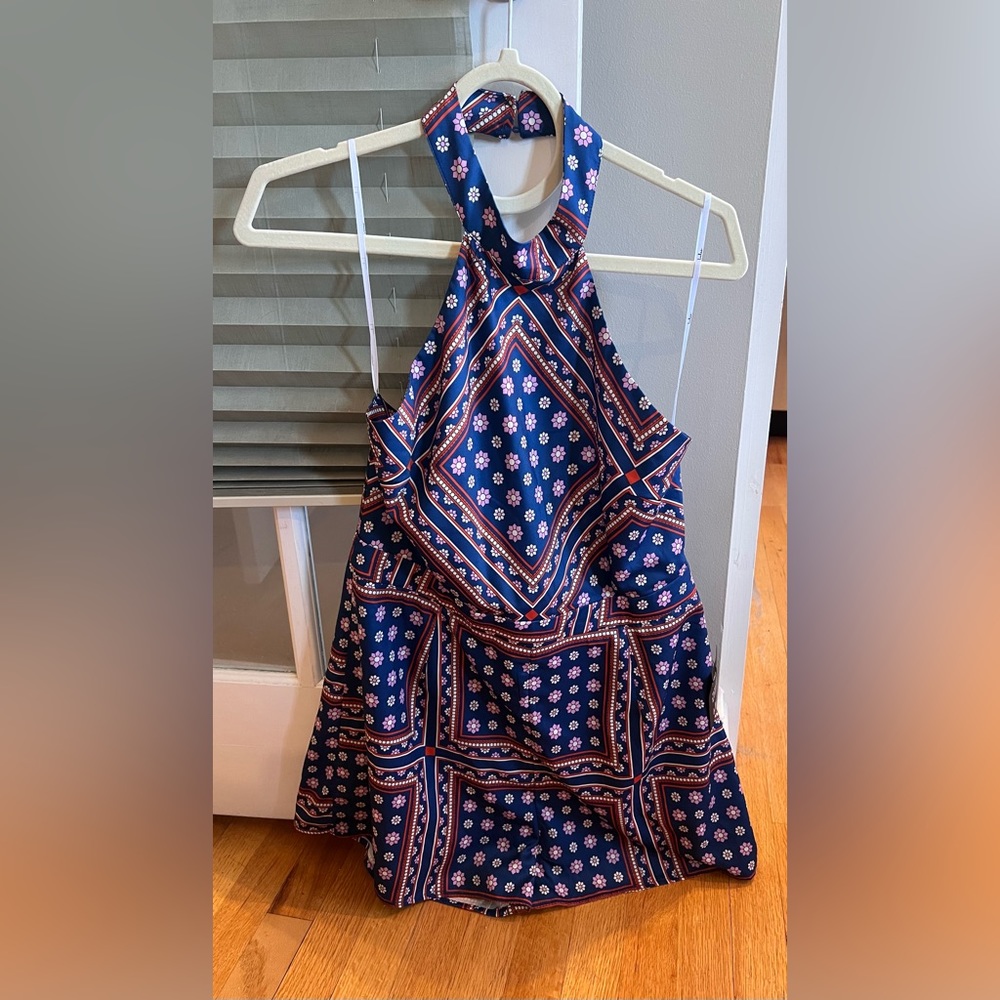 Lulus high neck romper, backless